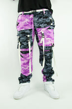 Load image into Gallery viewer, Purp &amp; Black Camo Cargos